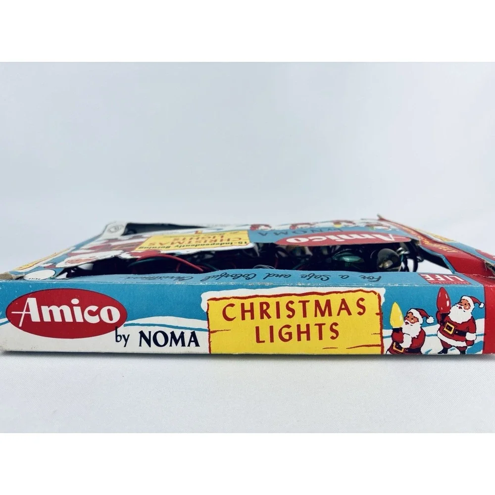 Vintage Amico by Noma 15 Indoor String Christmas Lights Catalog No. 2515